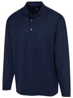 Greg Norman Freedom Long Sleeve Polo - Navy