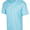 Greg Norman Ml75 Stretch Paisley Foulard Polo - Tropical Wave