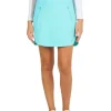 Ibkul Solid Straight Skort (17.5") - Seafoam