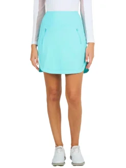 Ibkul Solid Straight Skort (17.5") - Seafoam