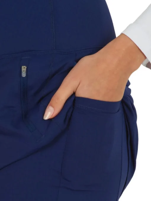 Ibkul Solid Straight Skort (17.5") - Navy
