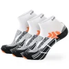 Meikan 3 Pack Quarter Cut Coolmax Performance Sports Socks - White