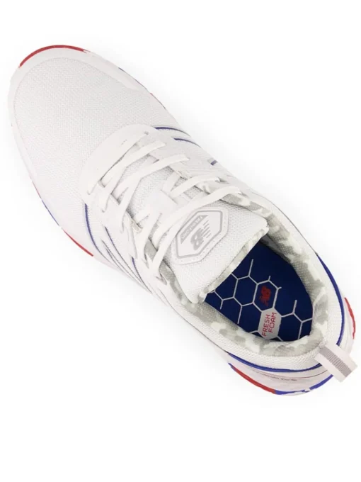 New Balance Fresh Foam Contend Sl (2E) Golf Shoes - White/Blue/Red
