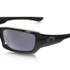 Oakley Fives Squared Sunglasses - Polished Black W/ Grey
