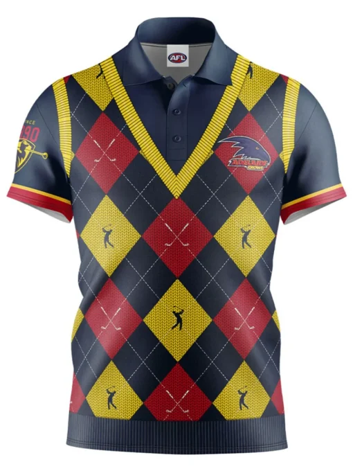 Official Afl Fairway Golf Polo Shirt - Adelaide Crows