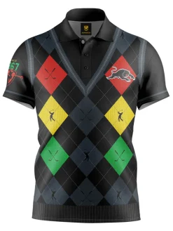 Official Nrl Fairway Golf Polo Shirt - Penrith Panthers