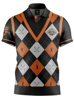 Official Nrl Fairway Golf Polo Shirt - Wests Tigers
