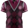 Official Nrl Fairway Golf Polo Shirt - Qld Maroons