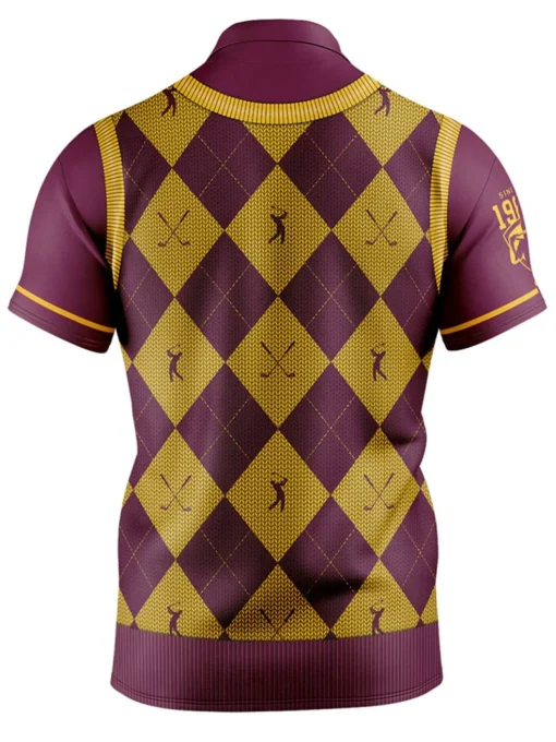 Official Nrl Fairway Golf Polo Shirt - Brisbane Broncos