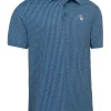 Original Penguin All-Over Pete Print Golf Polo - Black Iris
