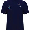Original Penguin Engineered Polar Pete Mixed Media Polo - Black Iris