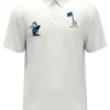 Original Penguin Engineered Polar Pete Mixed Media Polo - Bright White