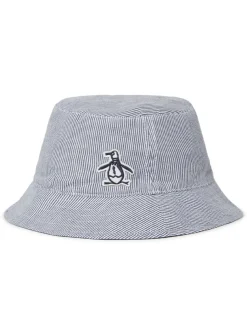 Original Penguin Golf Railroad Stripe Reversible Bucket Hat