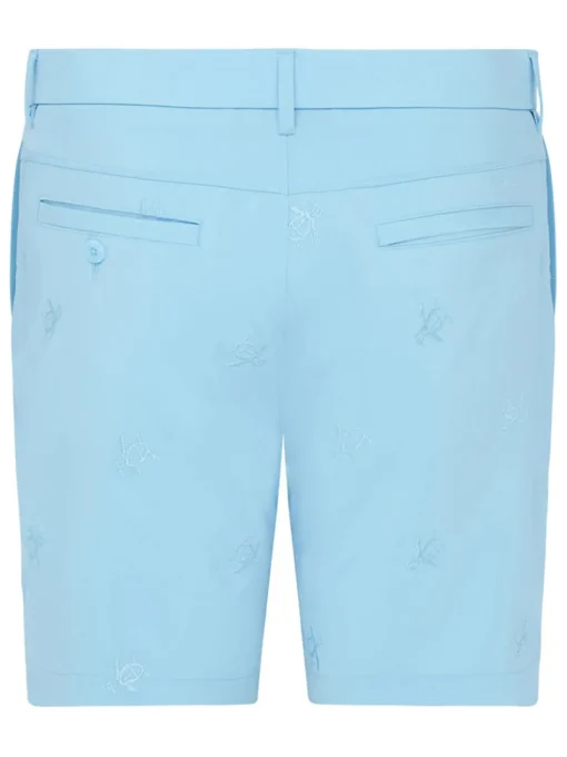 Original Penguin Pete Embroidered Golf Shorts - Aquarius