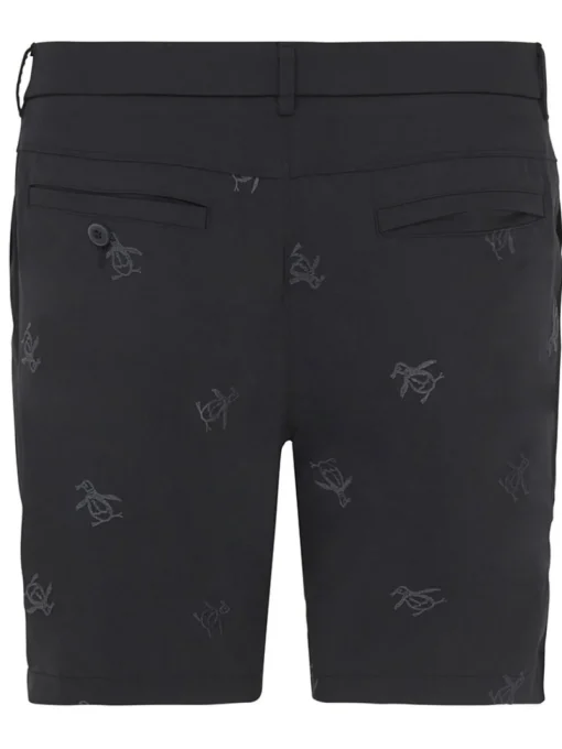 Original Penguin Pete Embroidered Golf Shorts - Caviar