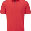 Ping Cillian Tailored Fit Polo - Poppy