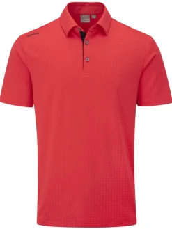 Ping Cillian Tailored Fit Polo - Poppy