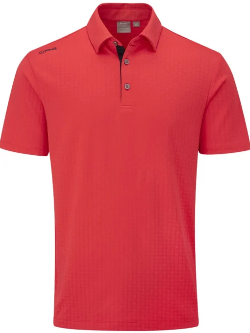 Ping Cillian Tailored Fit Polo - Poppy