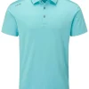 Ping Lindum Tailored Fit Polo - Sky Blue