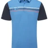 Ping Morten Tailored Fit Polo - Danube/Navy Multi