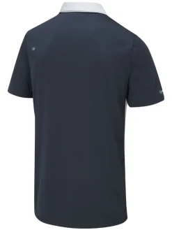 Ping Morten Tailored Fit Polo - Pearl Grey/Navy Multi