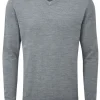 Ping Sensorwarm Sullivan V-Neck Sweater - French Grey Marl
