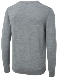Ping Sensorwarm Sullivan V-Neck Sweater - French Grey Marl