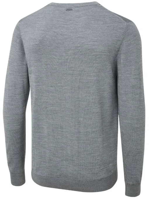 Ping Sensorwarm Sullivan V-Neck Sweater - French Grey Marl