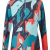 Ping Women'S Lois Printed Long Sleeve Polo - Navy Multi