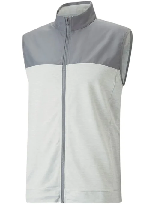 Puma Cloudspun Colorblock Golf Vest - Quiet Shade/High Rise Heather