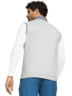 Puma Cloudspun Colorblock Golf Vest - Quiet Shade/High Rise Heather