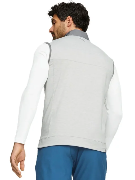Puma Cloudspun Colorblock Golf Vest - Quiet Shade/High Rise Heather