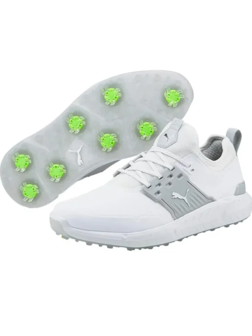 Puma Ignite Articulate Wide Golf Shoes - Puma White/High Rise