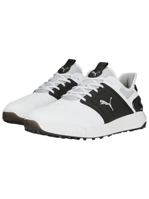 Puma Ignite Elevate Wide Golf Shoes - Puma White/Puma Black