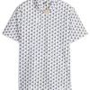 Puma Jr Boy'S Mattr Palms Golf Polo - White Glow/Navy Blazer