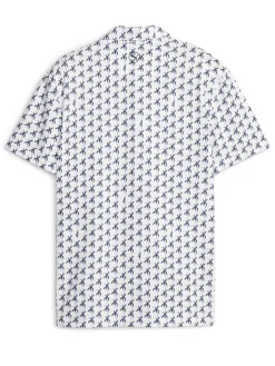 Puma Jr Boy'S Mattr Palms Golf Polo - White Glow/Navy Blazer