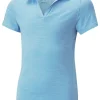 Puma Jr Girl'S Cloudspun Coast Golf Polo - Day Dream Heather