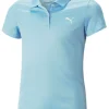 Puma Jr Girls Essential Golf Polo - Day Dream