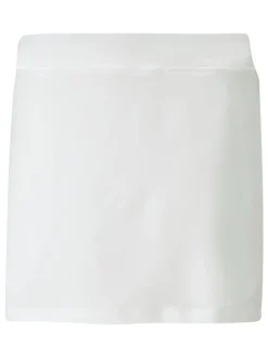 Puma Jr Girls Knit Golf Skort - Bright White