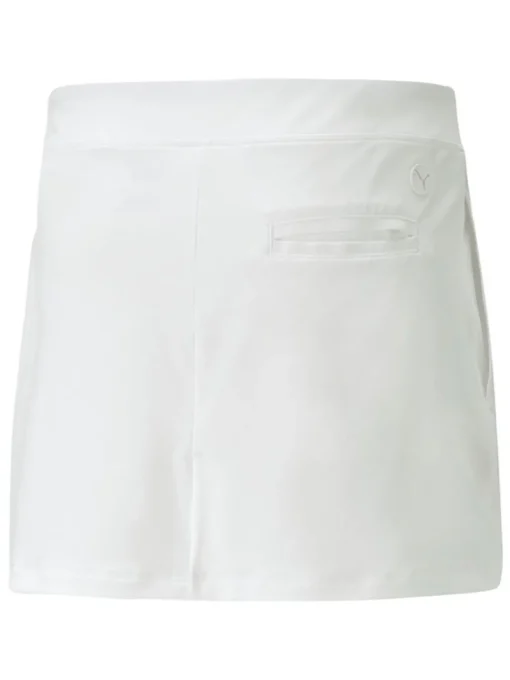 Puma Jr Girls Knit Golf Skort - Bright White