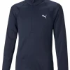 Puma Junior Girls 1/4 Zip - Navy Blazer