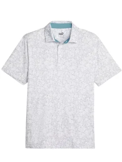 Puma Mattr Caddy Polo - White Glow/Slate Sky