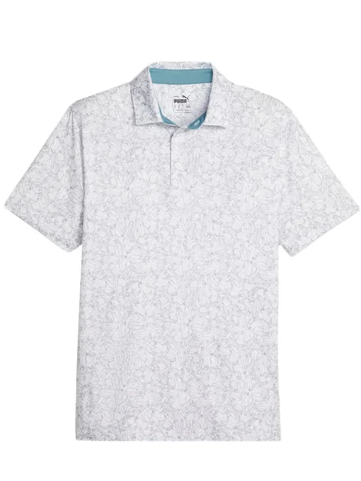 Puma Mattr Caddy Polo - White Glow/Slate Sky