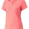 Puma Women'S Cloudspun Coast Golf Polo - Loveable Heather