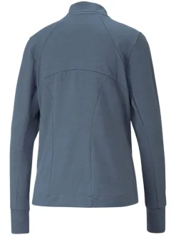 Puma Women'S Cloudspun Heather Full Zip Golf Jacket - Evening Sky Heather
