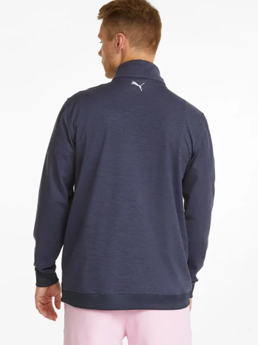 Puma X Arnold Palmer Cloudspun Castle Quarter-Zip - Navy Blazer Heather