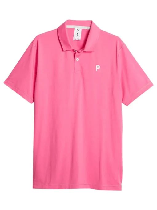 Puma X Palm Tree Crew Golf Polo - Charming Pink