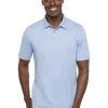 Travis Mathew Carnaval Polo - Heather Blue Air Blue