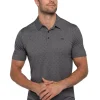 Travis Mathew Change Of Address Polo - Heather Dark Grey