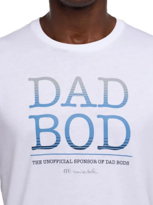Travis Mathew Dad Bod T-Shirt - White/Blue